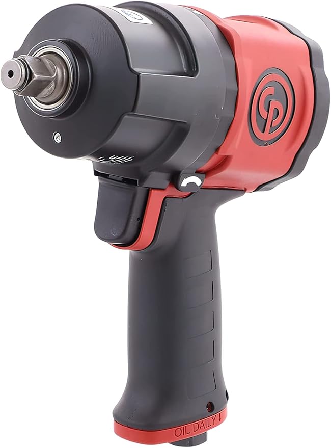 Chicago Pneumatic CP7748 1/2 Inch Air Impact Wrench, Red, Metal