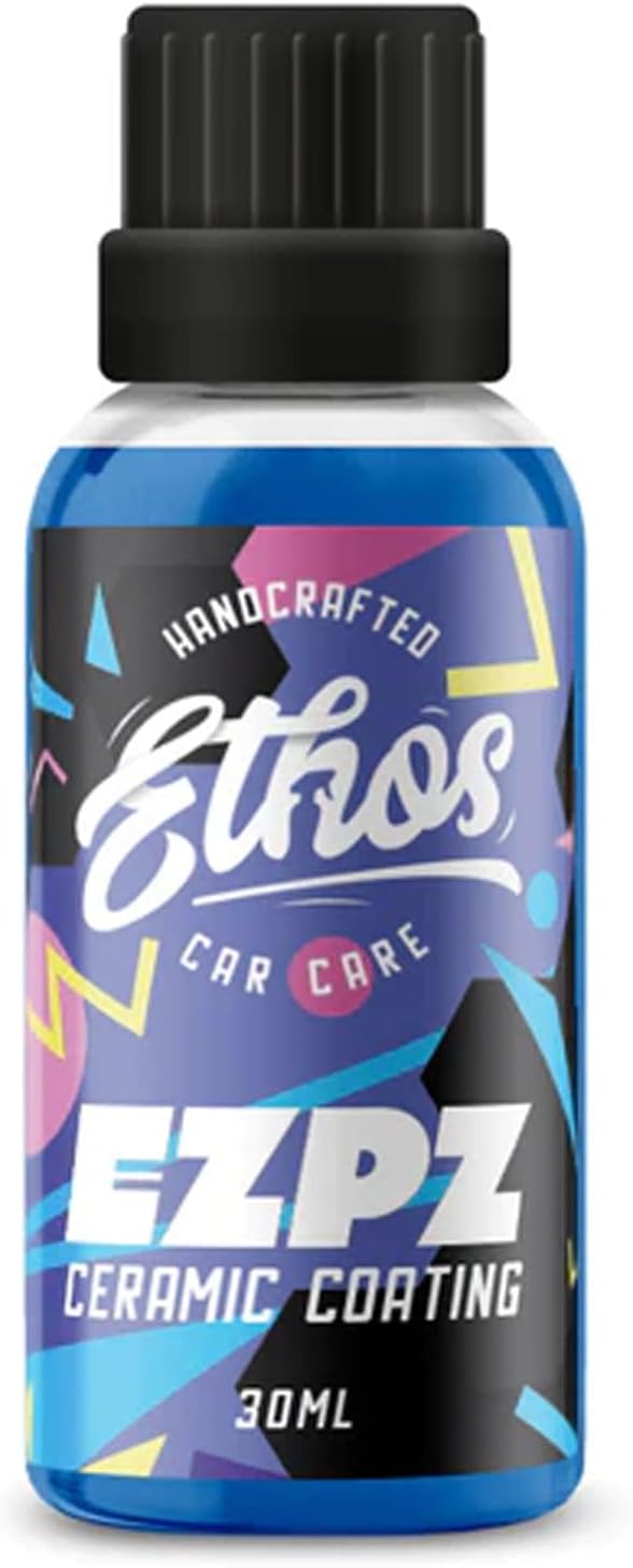 Ethos EZPZ Ceramic Coating for Cars – Advanced Ceramic Polymer Car Coating, Easy DIY Application, Extreme Hydrophobic Protection, Ultra-Slick Gloss Finish, Long-Lasting Paint Protection
