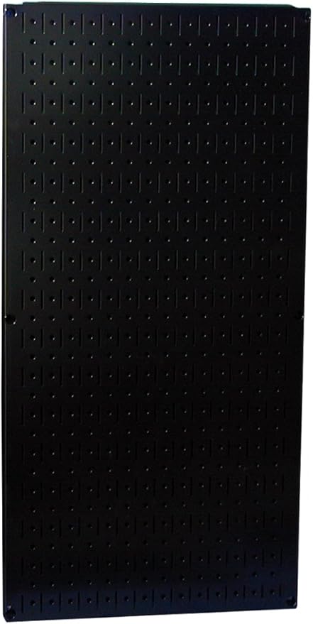 Wall Control Pegboard 32in x 16in Black Metal Pegboard Tool Board Panel