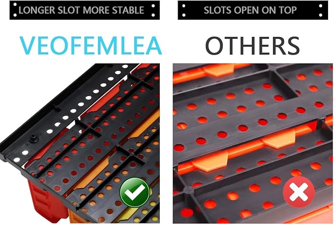 5 Colors Wall Mounted Storage Bins kit, Tool Organizer Bins Parts Rack, 30-Bin Organizer Shop Storage Rack 4 Set