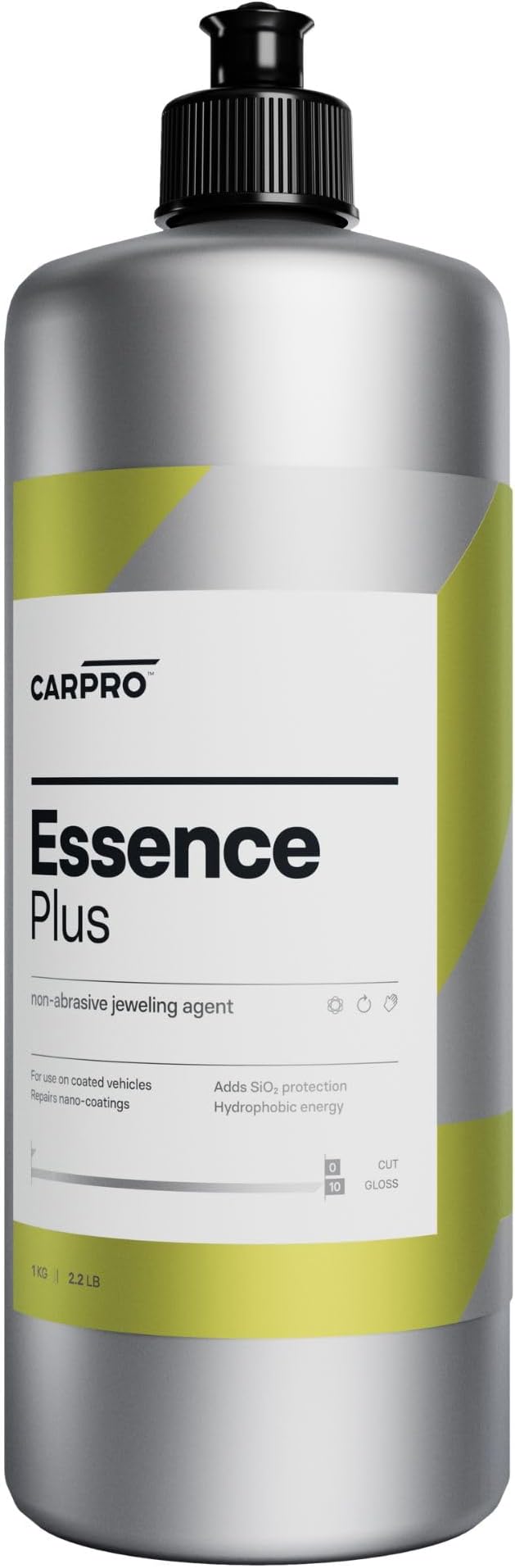 CARPRO Essence Plus Non-Abrasive Gloss Agent, SiO2, Blend of Ceramic Coat Repair Agents, High Gloss Quartz Resins, and Hydrophobic Nanoparticles for Repairing Durable Ceramic Coatings - Liter (34oz)