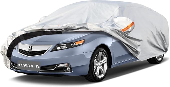 6 Layer Car Cover Custom Fit Acura TL (1995-2014) Waterproof All Weather, Heavy Duty Outdoor Snow Sun Rain Uv Protection (Ships from US Warehouse, Delivery 3-8 Days)