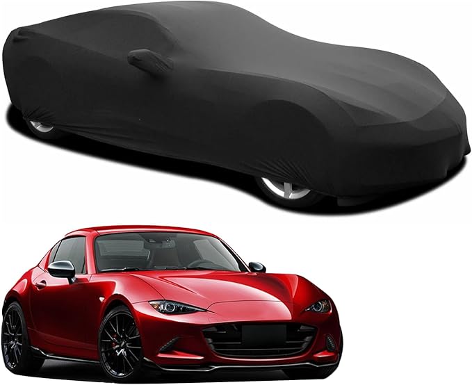 Indoor Car Cover Replace for 1989-2024 Mazda Miata MX-5 MX5 Luxurious Stretch Satin Ultimate Custom-fit Indoor Breathable Car Cover for Dust-Proof, Underground Garage, Car Show