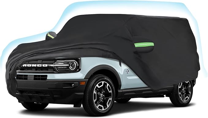Proadsy Car Cover Compatible with Ford Bronco Sport 2021-2024 2025 2026 210T Windproof All Weather Waterproof Sun Rain UV Dust Snow Protection Outdoor Covers