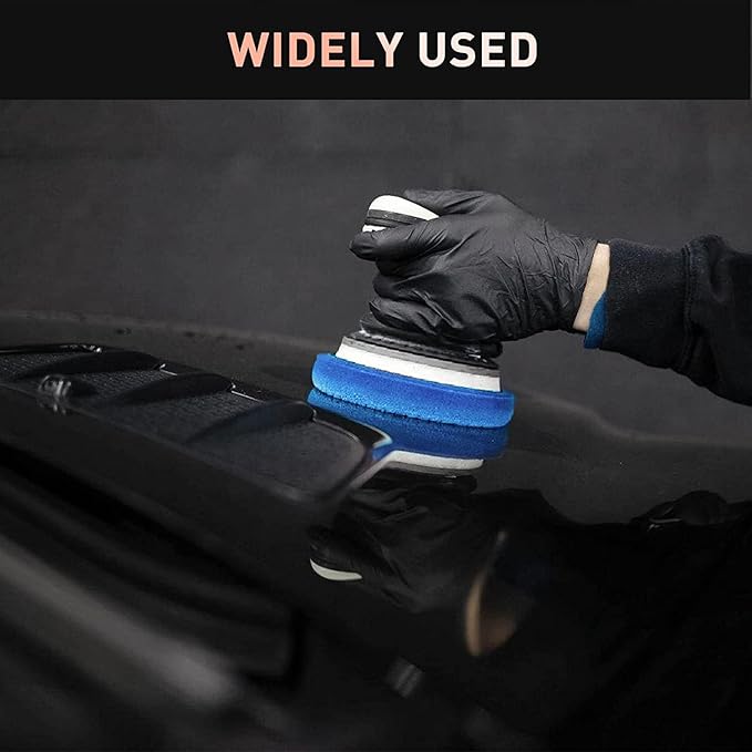 6Pc 3.5 Inch Face for 3 Inch 76mm Backing Plate Compound Buffing Sponge Pads and Woolen Pads Cutting Polishing Pad Kit for Car Buffer Polisher (Honeycomb Structure)