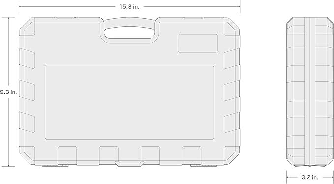 TEKTON 1/2 Inch Drive Deep 6-Point Impact Socket Set with Case, 23-Piece (10-32 mm) | SID92330