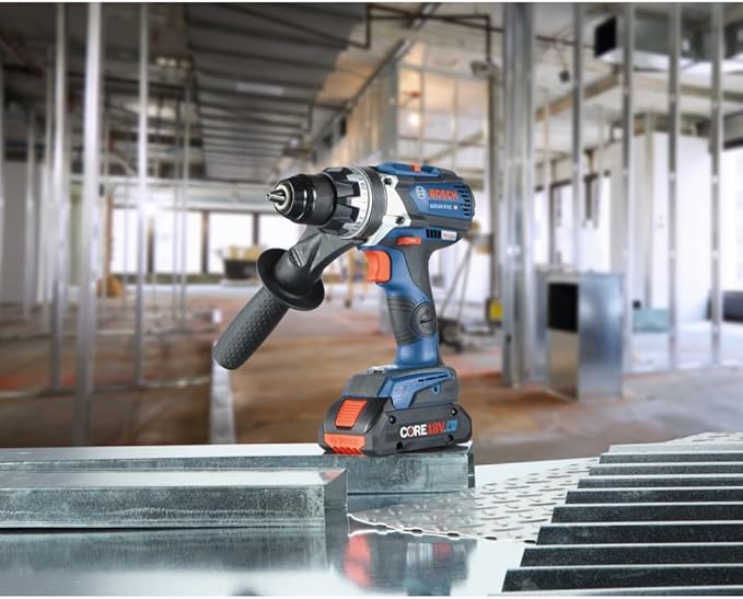 BOSCH GSR18V-975CB25 18V Brushless Connected-Ready 1/2 In. Drill/Driver Kit with (2) CORE18V 4 Ah Advanced Power Batteries