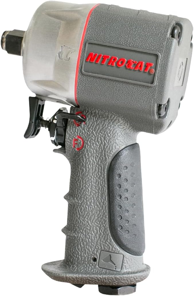 AIRCAT Pneumatic Tools 1076-XL 3/8-Inch NITROCAT Composite Compact Impact Wrench : Low Weight Power Impact Wrench : Tool for Automotive Improvement & Maintenance