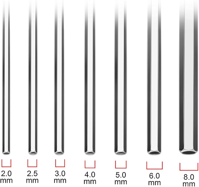 WISEUP 4mm t handle allen wrench set Metric,CR-V heavy duty hex key set with long arm