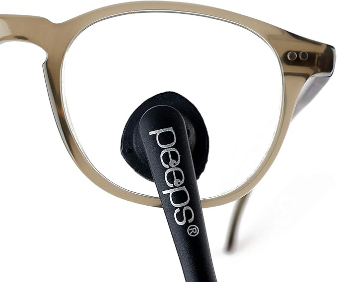 CarbonKlean Peeps Eyeglass Lens Cleaner - Efficient and Durable Carbon Microfiber Technology - Exclusively Used by NASA - 500 Uses (Injected White)
