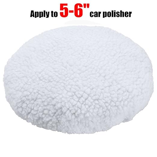 Wool Buffing Polishing Pads Bonnets Waxer Pads Sanding On Car Buffer Bonnets Polisher,5 Pieces (5"-6")