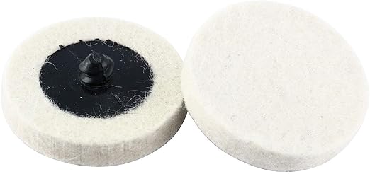 8MILELAKE Disc Buffing Polishing Wheel Pads 10pc fit for Roloc Style 2inches Polishing Wheel