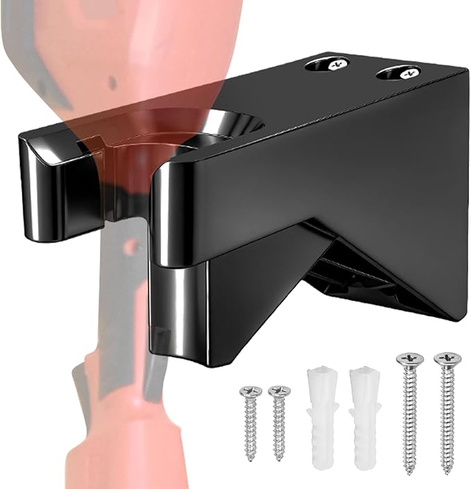 Wall Mount for 18V Fuel String Trimmer 2825-20 - Heavy-Duty Black Wall Mounting Bracket, String Trimmer Holder Storage Hook Fits Handle Diameter 1" - Save Space