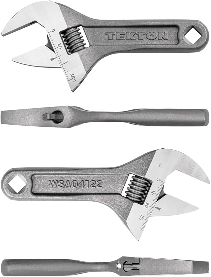 TEKTON 6 Inch Adjustable Wrench (1-1/2 in. Jaw Capacity) | WSA04122