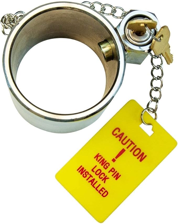 Trailer Security Bundle | King Pin Lock and Glad Hand Lock - Protects Any RV, Equipment or Class 8 Trailer