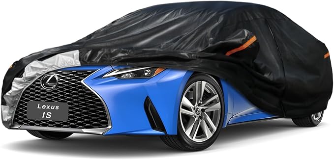 7 Layer Car Cover Custom Fit Lexus is IS250 IS300 IS350 (2005-2014) Waterproof All Weather, Heavy Duty Outdoor Snow Sun Rain Uv Protection (Ships from US Warehouse, Delivery 3-8 Days)