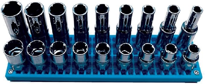 Organizer Genie ® - One Blue Slim Pegboard to organize your Sockets, Wrenches, Pliers, Screwdrivers, Bits and All Other Tools