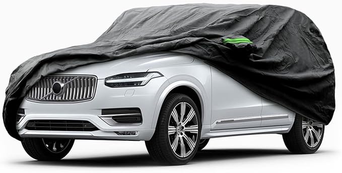 Proadsy Car Cover Custom Fit for 2016-2025 2026 Volvo XC90, Waterproof All Weather for Automobiles, Full Exterior Cover Rain Snow Sun Protector Indoor Outdoor Car Cover