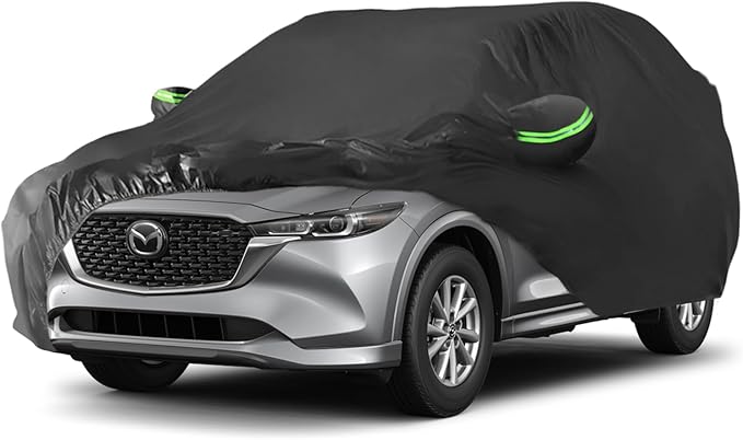 Proadsy Car Cover Compatible with Mazda CX5 2013-2024 2025 2026 Windproof All Weather Waterproof Sun Rain UV Dust Snow Protection Outdoor Covers