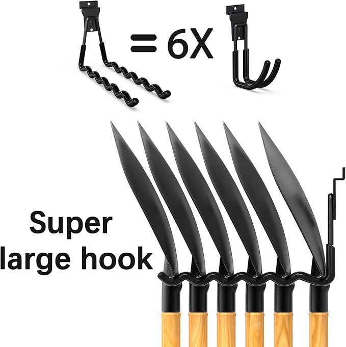 3-H Slatwall Hooks 14 Pack Heavy Duty Multi Sizes, Slatwall Accessories & Hangers Compatible with Proslat Handiwall Crownwall StoreWALL, Garage Slat Wall Hooks for Tools & Daily Items(Black)