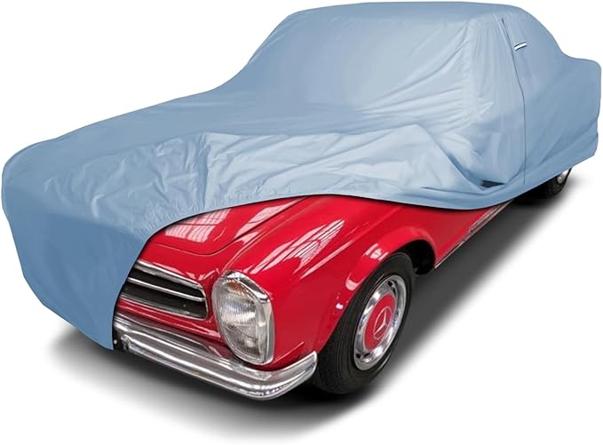 iCarCover Premium Car Cover for 1954-1971 Mercedes-Benz SL-Class Heavy Duty Waterproof All-Weather Automobiles Custom Fit Indoor Outdoor UV Snow Protection Covers with Straps and Bag
