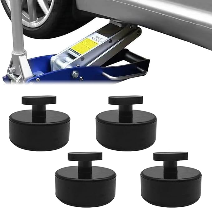 4Pcs Jack Pad Jacking Lift Pad Compatible with Chevrolet Corvette C5 C6 C7, Rubber Lift Point Adapter Jack Pucks Vehicles Accessories-Durable Rubber Jacking Lift Puck Set - Jack Pad Kit