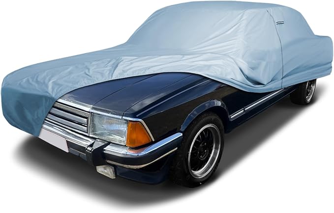 iCarCover Premium Car Cover for 1981-1982 Ford Granada Heavy Duty Waterproof All-Weather Automobiles Custom Fit Indoor Outdoor UV Snow Protection Covers with Straps and Bag