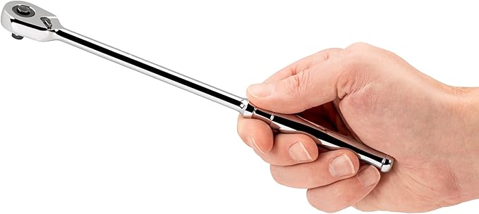 TEKTON 1/4 Inch Drive x 9 Inch Quick-Release Long Ratchet | SRH11009