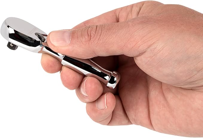 TEKTON 1/4 Inch Drive x 3 Inch Stubby Ratchet | SRH01003