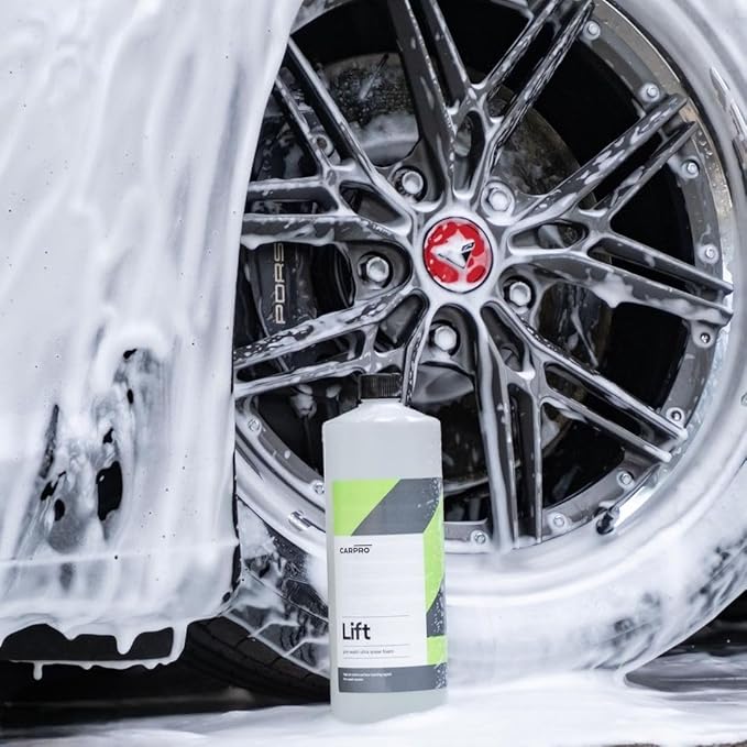 CARPRO Lift - Pre-Wash Snow Foam Car Wash Soap, Dissolves and Lifts Away a Large Amount of Dirt & Grime, Completely Touchless - Use in Bucket or Foam Cannon, Concentrated - Liter (34oz)