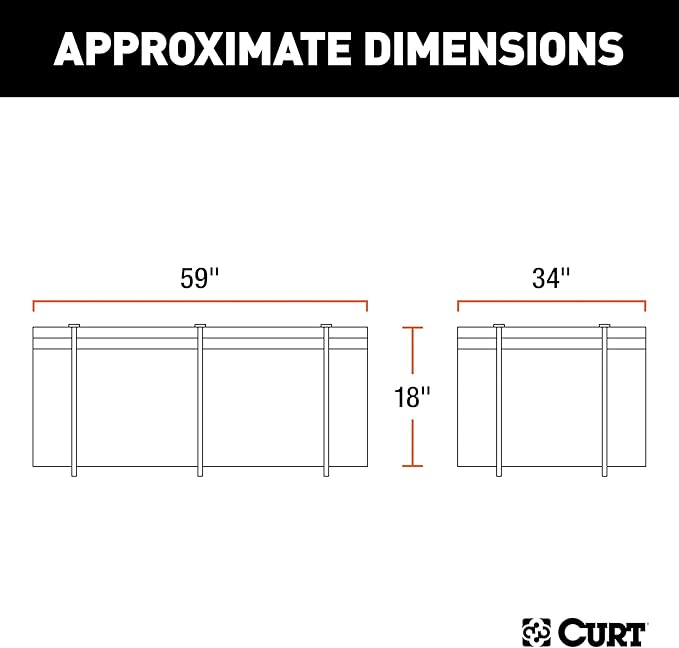 Curt 18221 Waterproof Rooftop Carrier Cargo Bag