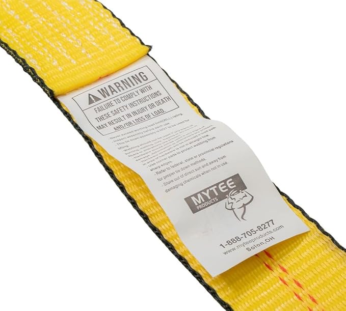 Mytee Products 4 Pack 2" x27' Self-Tensioning Ratchet Strap with J Hooks - 10,000 lbs BS - Heavy Duty Tie Down Large Bar Handle and Cargo Straps with Wire Hooks for Flatbed, Trucks, Pickup - Yellow