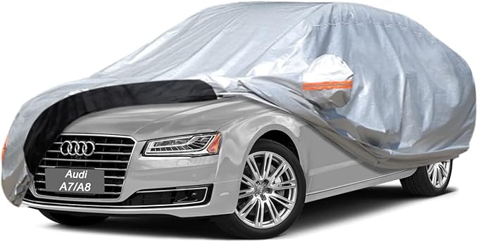 Car Cover Custom Fit Audi A7 Sportback (2010-2025) Waterproof for Automobiles, Oxford Sun Rain Dust Snow Protection (Ships from US Warehouse, Delivery 3-8 Days)