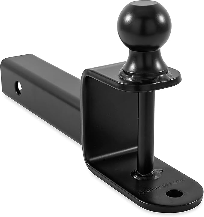 Black Boar UTV ATV Multi-Hitch - Features 2” Hitch Ball, 2” Shank - 9” (L) Shank - Hitch Ball has 2” Rise & Rated for 2,000lbs - Use w/Utility Trailers, Tow Straps & Other ATV Accessories (66081)