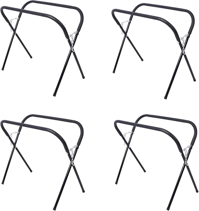 Heavy Duty Work Stand,Portable Workbench Folding Work Stand for Bumpers, Fenders, Doors & Hoods Works,Automotive Fender Stand for Garages, Repair Shops,Adjustable, Padded,750 Lbs Capacity -4Pack