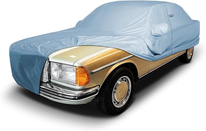 iCarCover Premium Car Cover for 1980-1992 Mercedes-Benz 230CE Coupe Heavy Duty Waterproof All-Weather Automobiles Custom Fit Indoor Outdoor UV Snow Protection Covers with Straps and Bag