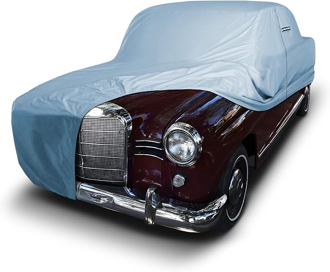 iCarCover Premium Car Cover for 1958-1965 Mercedes-Benz 190b, 190D, 190Db, 190c, 190Dc Heavy Duty Waterproof All-Weather Automobiles Custom Fit Indoor Outdoor UV Snow Protection Covers