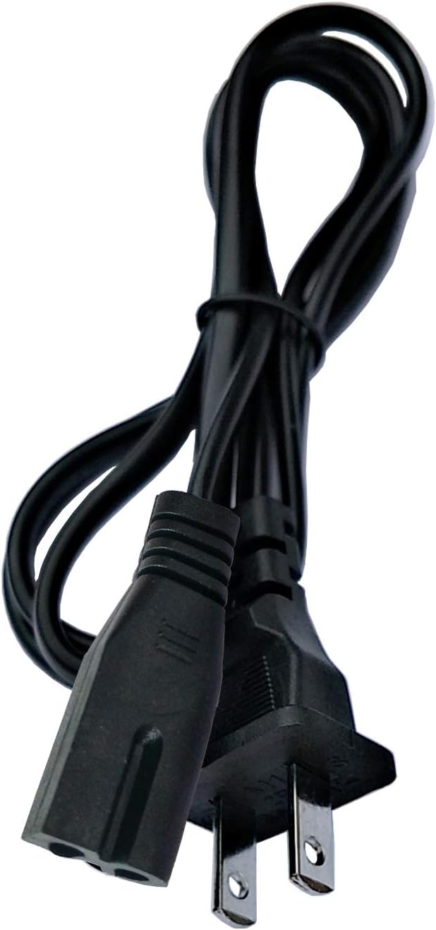 UpBright 2-Prong AC in Power Cord Outlet Socket Cable Plug Lead Compatible with Viking 1700 Peak Amp Portable Jump Starter 57044 57084 57085 Sound bar