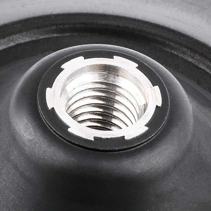 SGCB 6” RO Rotary Flexible Backing Plate, Hook-and-Loop Face 5/8” Thread PU Soft Backing Pad Used On Rotary Polisher Sander for Sanding Polishing Buffing Finishing