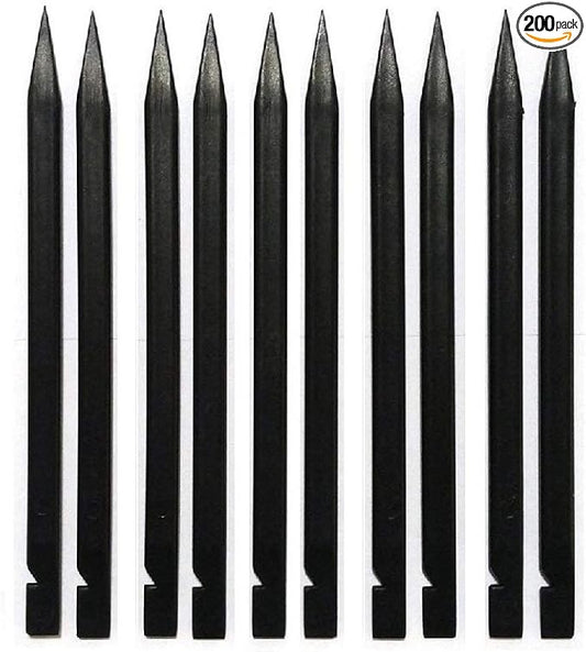 Fixinus 200 Pieces 4.72" Black Stick Non-Abrasive Nylon Plastic Spudger Security Pry Bar for iPhone iPad Mobile Phone Tablet Laptop LCD Screen Opening Repair Tool