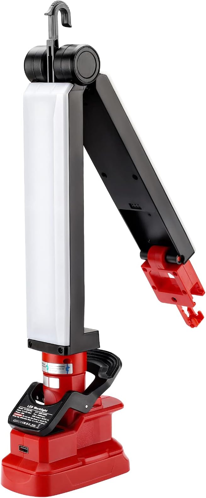 2400LM LED Work Light Clip on Light Compatible with Craftsman C3 19.2V Battery, 30W Flood Light for Car Repairing, Camping, Emergency and Job Site Lighting