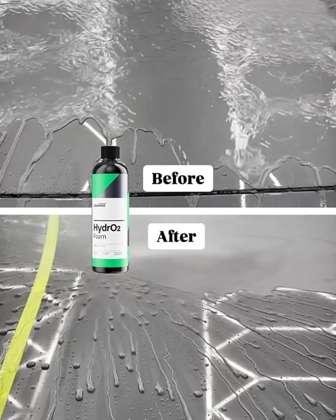 CARPRO HydrO2 Foam Car Wash & High Gloss Sealant in One: 1-Step Car Wash and Coat, Ultra-Hydrophobic Coating - Liter (34oz)