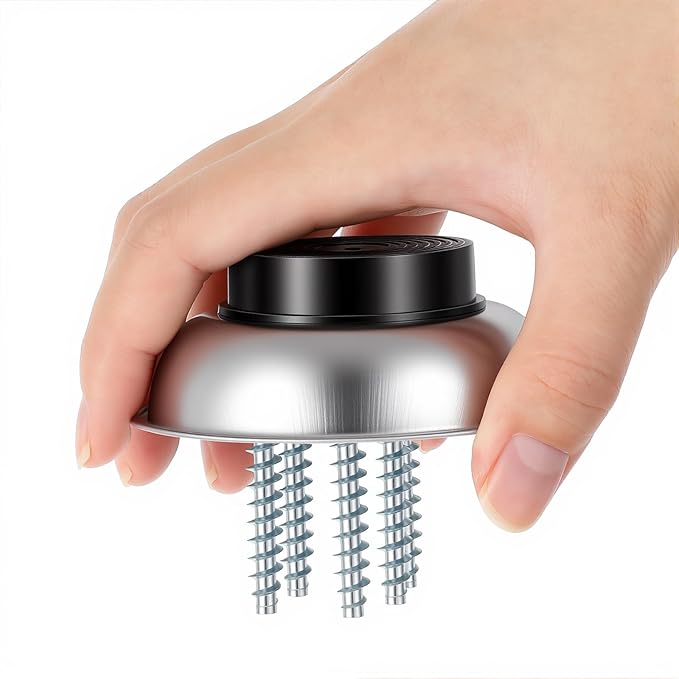 8 Pack 3 Inches 4 Inches Round Magnetic Tray, Stainless Steel Magnetic Bowl, Round Magnetic Parts Tray for Pins, Screws, Bolts, Nuts, Small Parts