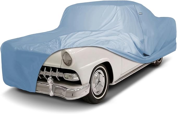 iCarCover Fits [1955-1956 Ford Fairlane, Fairlane Crown Victoria] Premium Custom Car Cover Waterproof All Weather Resistant Outdoor Indoor Sun Snow Storm Protection Form-Fit Padded Cover with Straps