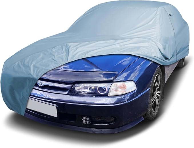 iCarCover Premium Car Cover for 1983-1992 Mazda 626 Heavy Duty Waterproof All-Weather Automobiles Custom Fit Indoor Outdoor UV Snow Protection Covers with Straps and Bag
