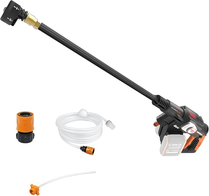 WORX 40V PowerShare Hydroshot, 800 PSI Brushless Portable Power Cleaner, 5-in-1 Nozzle Power Washer, Without Battery and Charger, PowerShare