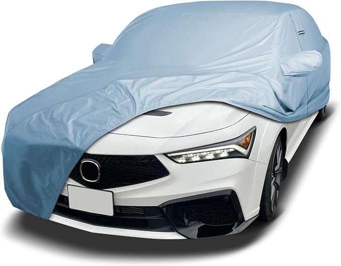 iCarCover Premium Car Cover for 2023-2026 Acura Integra Heavy Duty Waterproof All-Weather Automobiles Custom Fit Indoor Outdoor UV Snow Protection Covers with Straps and Bag