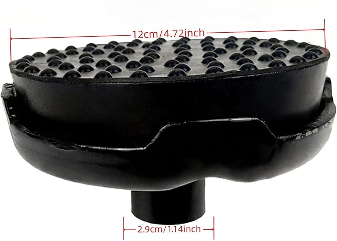 Horizontal Jack Tray Heavy Duty Jack Spare Part Jack Accessories Spare Part Support Top Repair Car Towing for 3T 4T Car (Tray & Foot Pads)