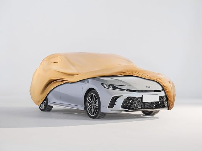 Heavy Duty Outdoor Car Cover Custom Fit for Toyota Camry, Windproof All Weather Waterproof Sun Rain UV Dust Snow Protection Outdoor Car Covers