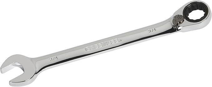 Greenlee 0354-19 Combination Ratcheting Wrench, 3/4-Inch